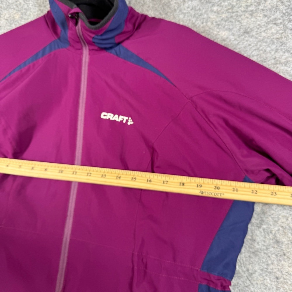 Craft Magenta Softshell Jacket Womens L Purple Running Cycling Athletic - Picture 5 of 16